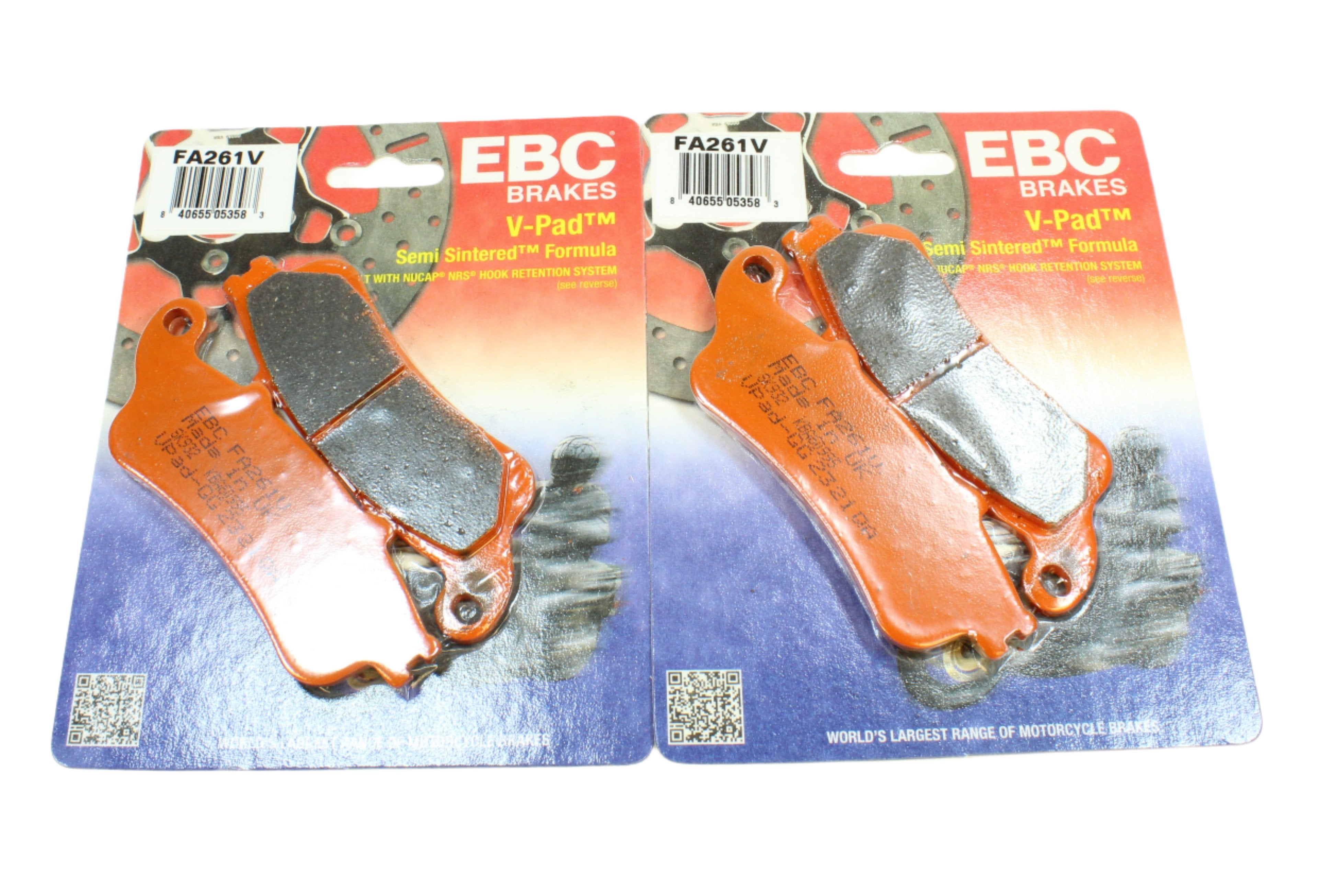 EBC Brake Pad Set Organic for 2009-2014 Honda Goldwing 1800:GL1800 Audio/Comfort-Front