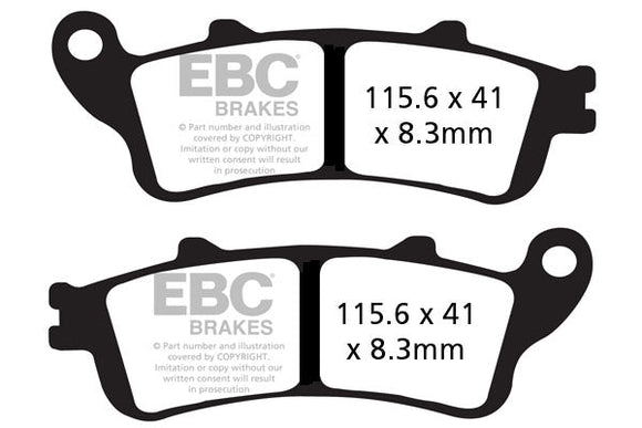 EBC Sintered Brake Pads 2 Pair FA261V for select Honda Victory models