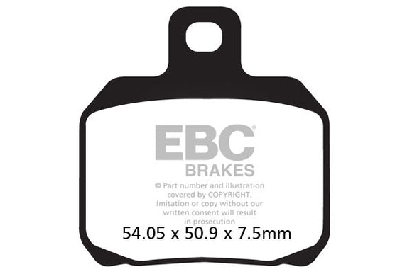 EBC Sintered Brake Pads 2 Pr FA322/4HHx2+FA266HH Front+Rear check fitment table