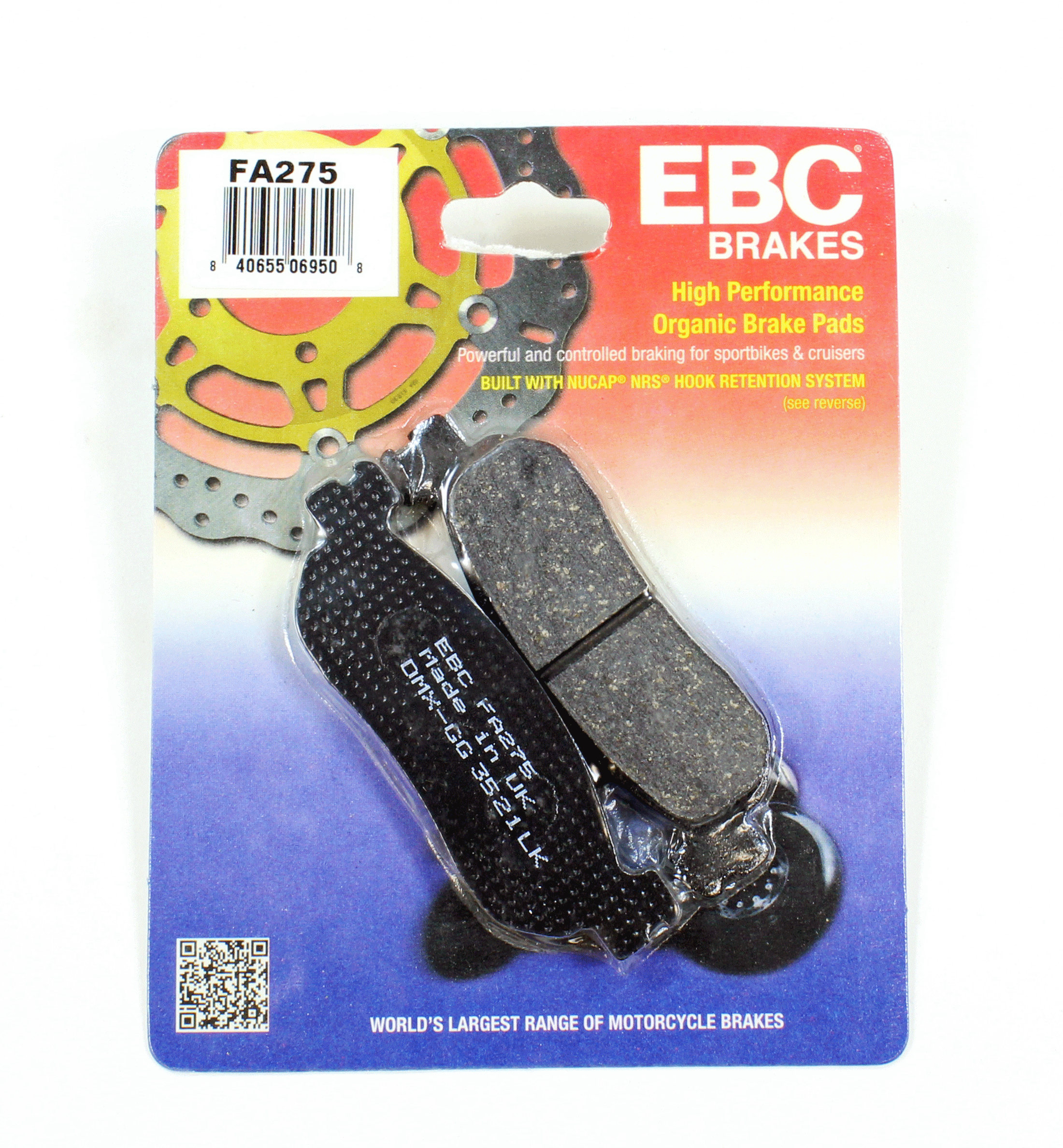 EBC Brake Pads Organic for 1999-2002 Yamaha YZF600R-Rear