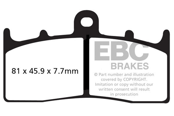 EBC Sintered Brake Pads 2 Pair FA294HH for select BMW models