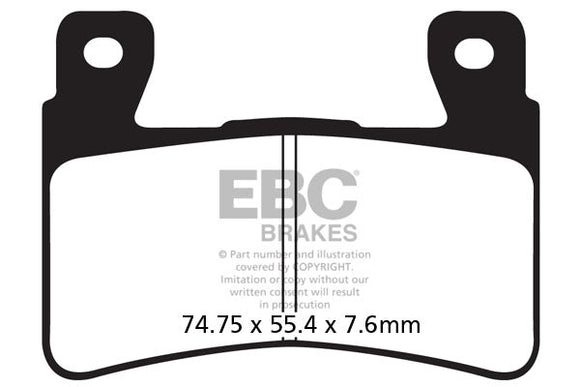 EBC Sintered Brake Pads and Caliper Pad Pins Front for select Honda models