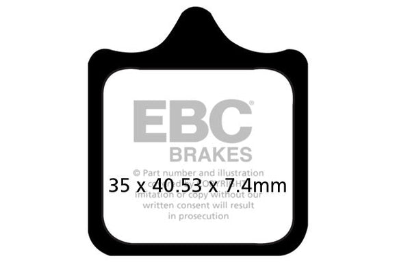 EBC Sintered Brake Pads 2 Pair FA322/4HH - check fitment table
