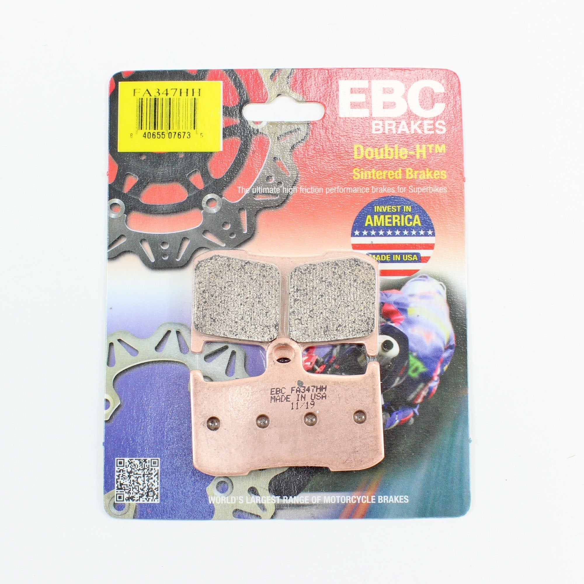 EBC Brake Pads Sintered for 2018-2022 Kawasaki Z900RS:ZR900 Cafe-Front