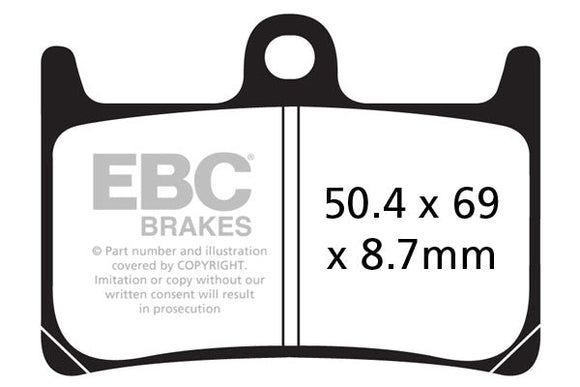 EBC Sintered Brake Pad Set - 2 Pair FA380HH for select Yamaha models