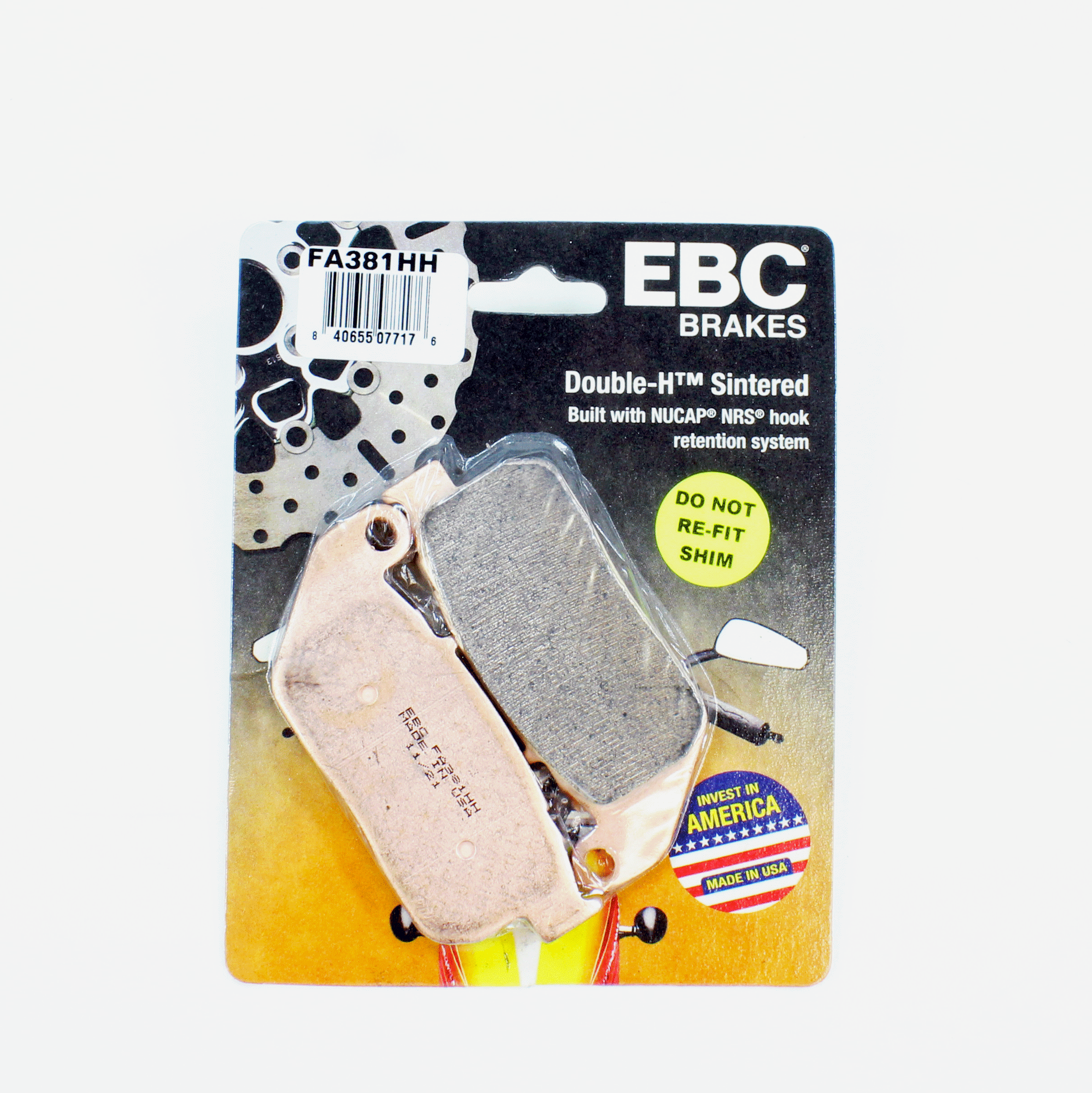 EBC Brake Pads Sintered for 2005-2013 Harley-Davidson Sportster 883:  Roadster XL883R-Front