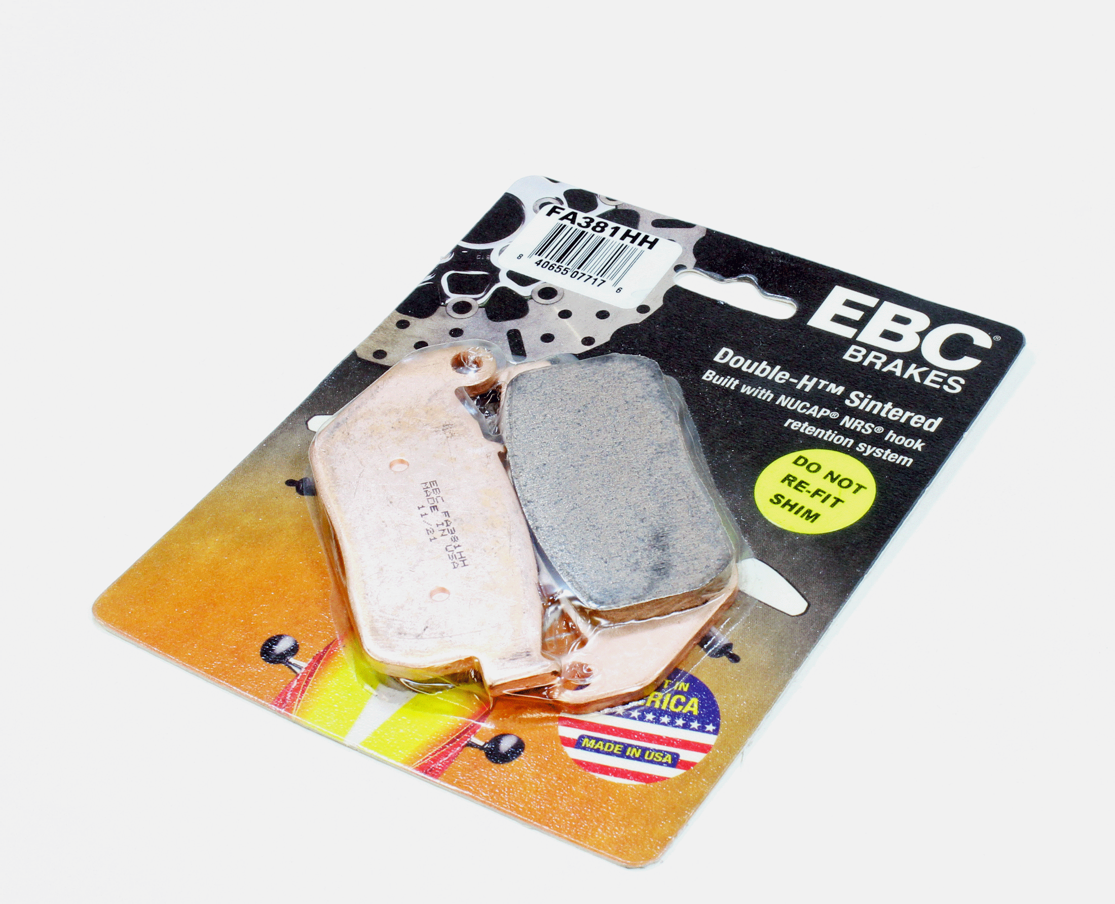 EBC Brake Pads Sintered for 2004-2010 Harley-Davidson Sportster 883: Custom XL883C-Front - 0