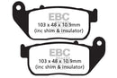 EBC Sintered Brake Pads 2 Pair FA381HH for select Harley-Davidson models-2