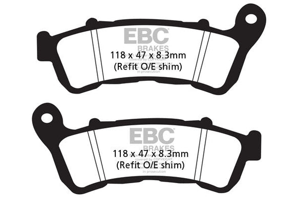 EBC Sintered Brake Pads 2 Pair FA388HH for select Honda Suzuki models