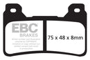EBC Sintered Brake Pad Set - 2 Pair FA390HH for select Honda CB/CBR1000 CBR600-4