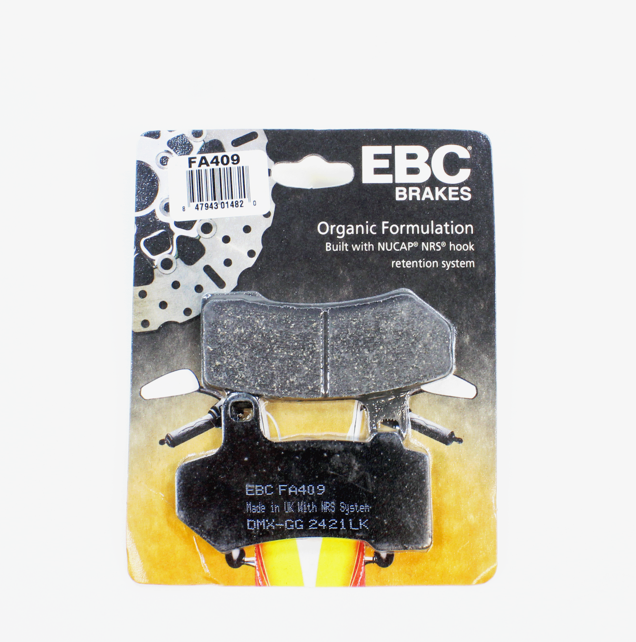 EBC Brake Pads Organic for 2022 Harley-Davidson CVO Road Glide:Limited FLTRKSE-Front/Rear