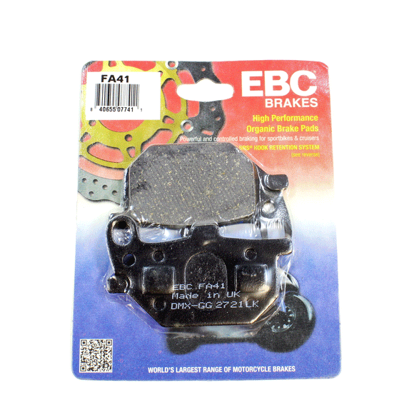 EBC Organic Brake Pad Set - 2 Pair FA41+FA61 for select Yamaha XS 750/850/1100