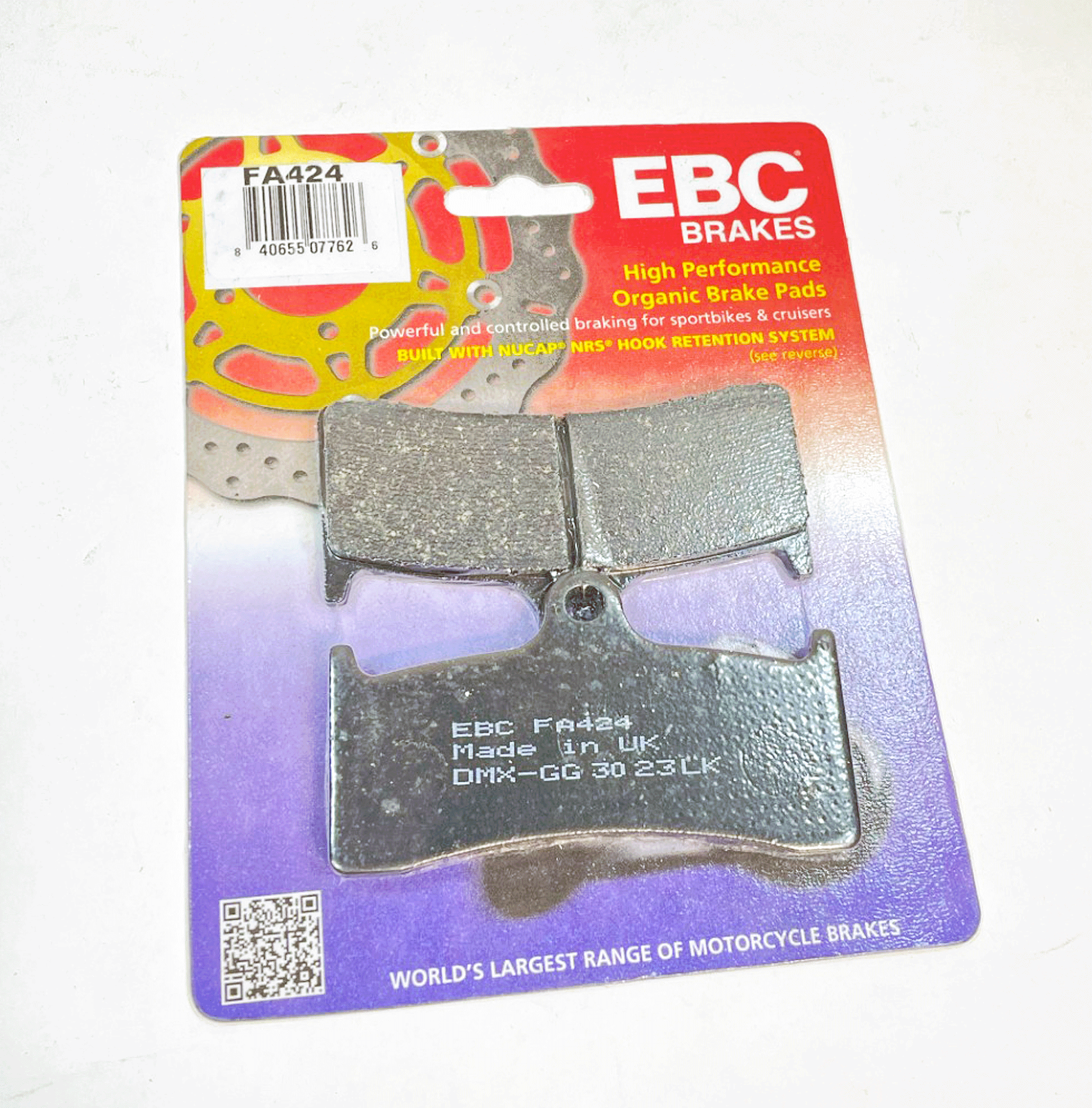 EBC Brake Pads Organic for 1998-2000 Buell Lightning:S1-Front - 0