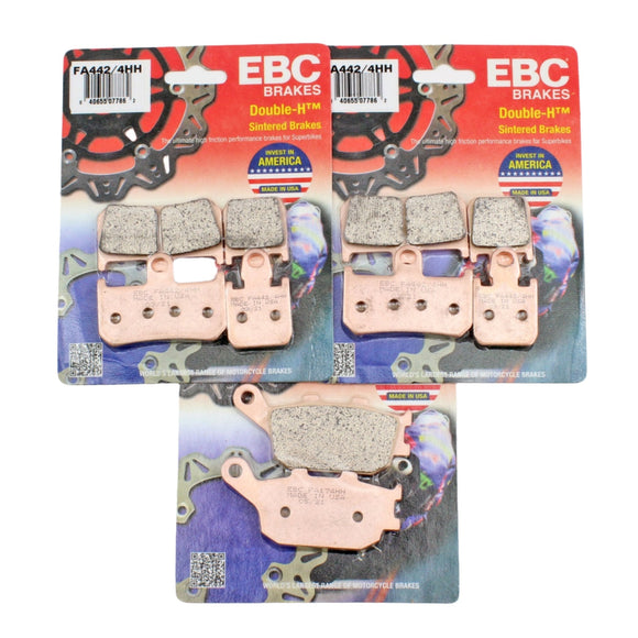 EBC Brake Pad Set Sintered for 2009-2014 Yamaha YZF R1:Team Yamaha-Front & Rear