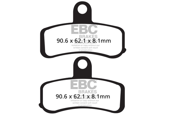 EBC V-Series Brake Pads 2 Pair FA457V for select Harley-Davidson models
