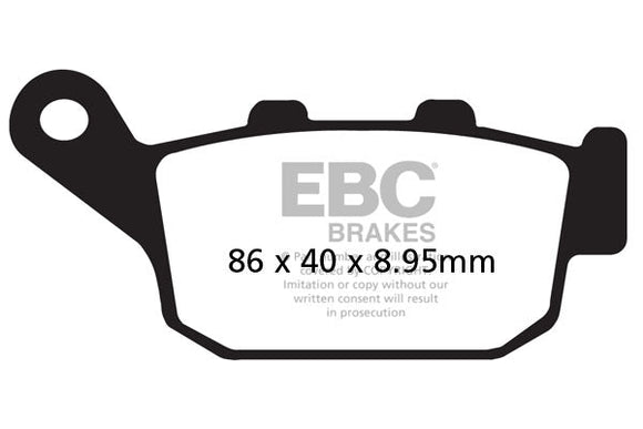 EBC Sintered Brake Pads 2 Pair FA226HH+FA496HH for select Kawasaki models