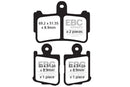 EBC Sintered Brake Pads 2 Pair FA499/4HH for select Honda models-3