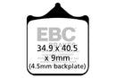 EBC Brakes Sintered Brake Pad FA604/4HH for select BMW & Triumph models Front-2