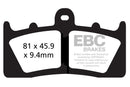 EBC Sintered Brake Pads 2 Pair FA613HH for select BMW models-3