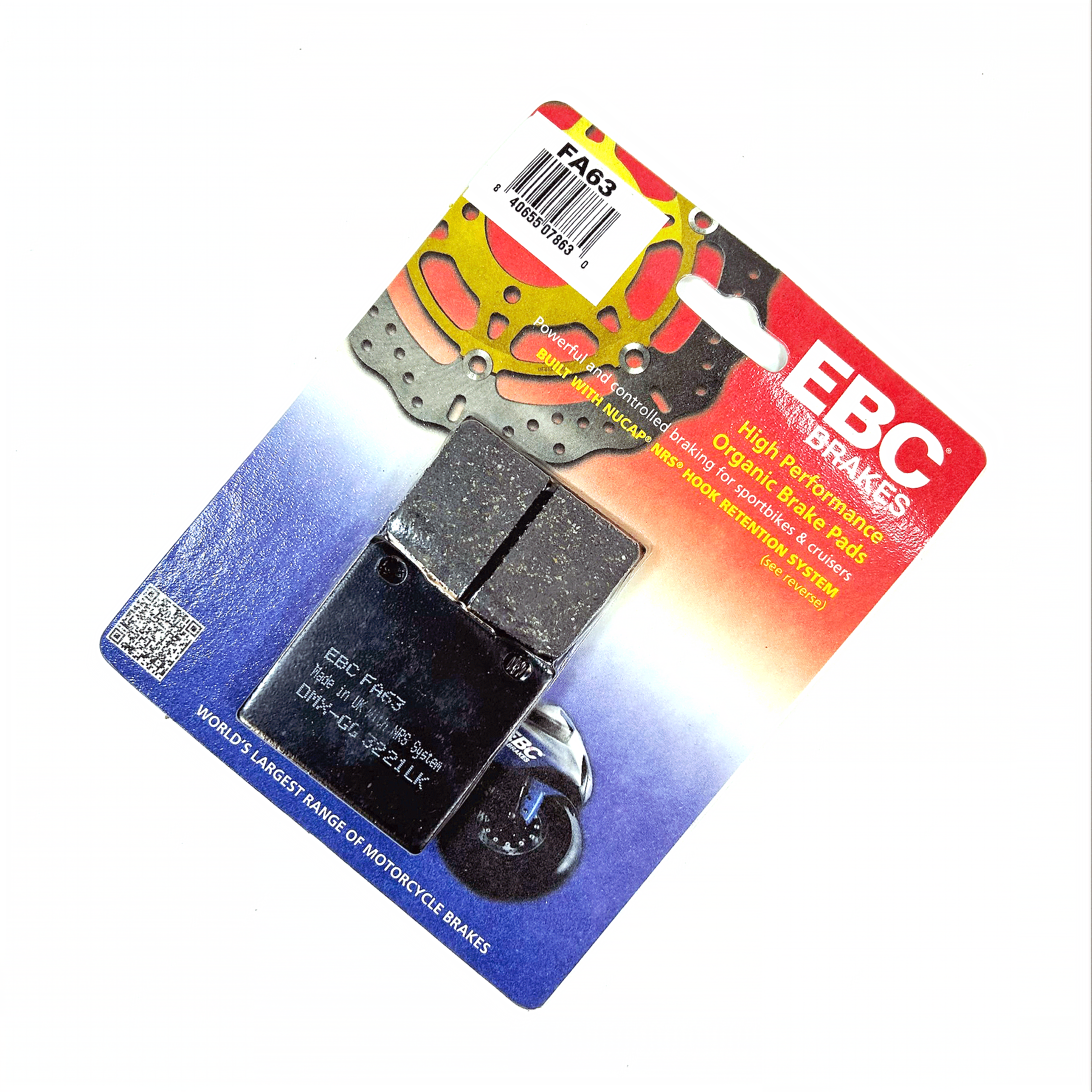 EBC Brake Pads Organic  for 1983-1986 Suzuki GS550ESF-Rear - 0