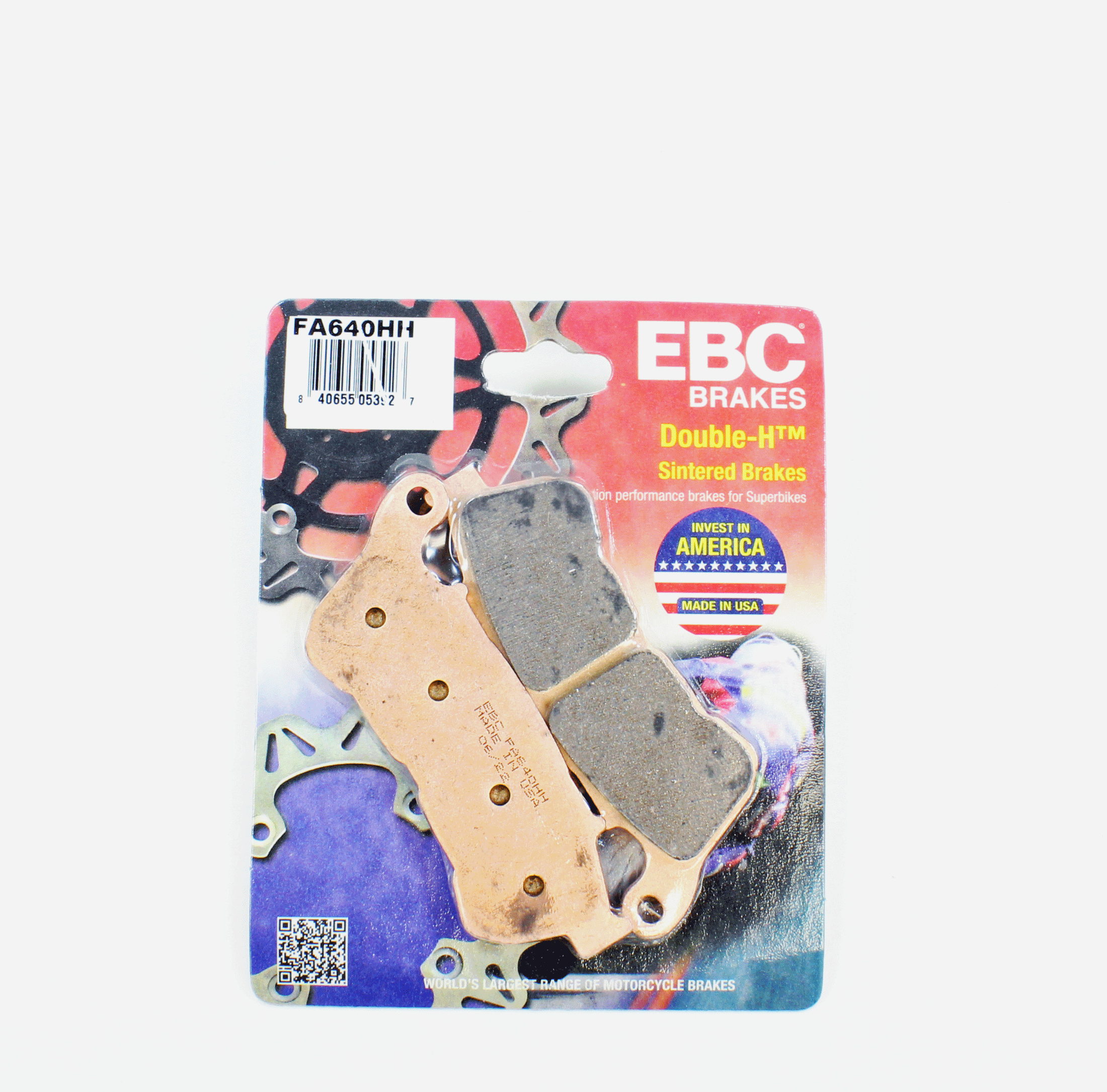 EBC Brake Pads Sintered for 2014-2021 Harley-Davidson Sportster 1200: Custom XL1200C-Front