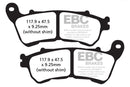 EBC Organic Brake Pads 2 Pair FA640 for select Harley-Davidson models-2