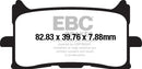 EBC HH Sintered Brake Pad Set for 2018-2020 Honda CB300R Front Rear 2 Pair-4