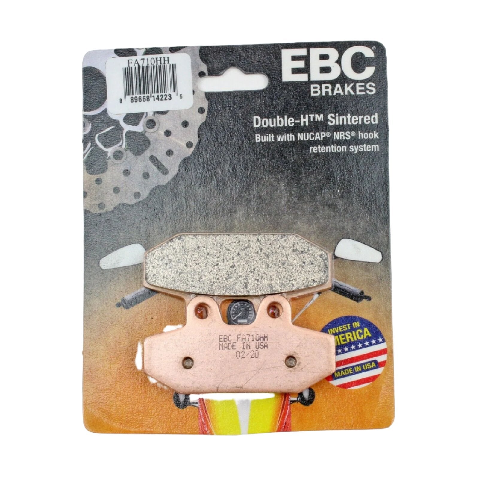 EBC Brake Pads Sintered for 2018-2022 Harley-Davidson Fat Bob:FXFBS 114- Rear - 0