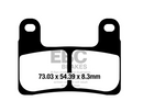 EBC Sintered Brake Pads 2 Pair FA724HH for select BMW models-3