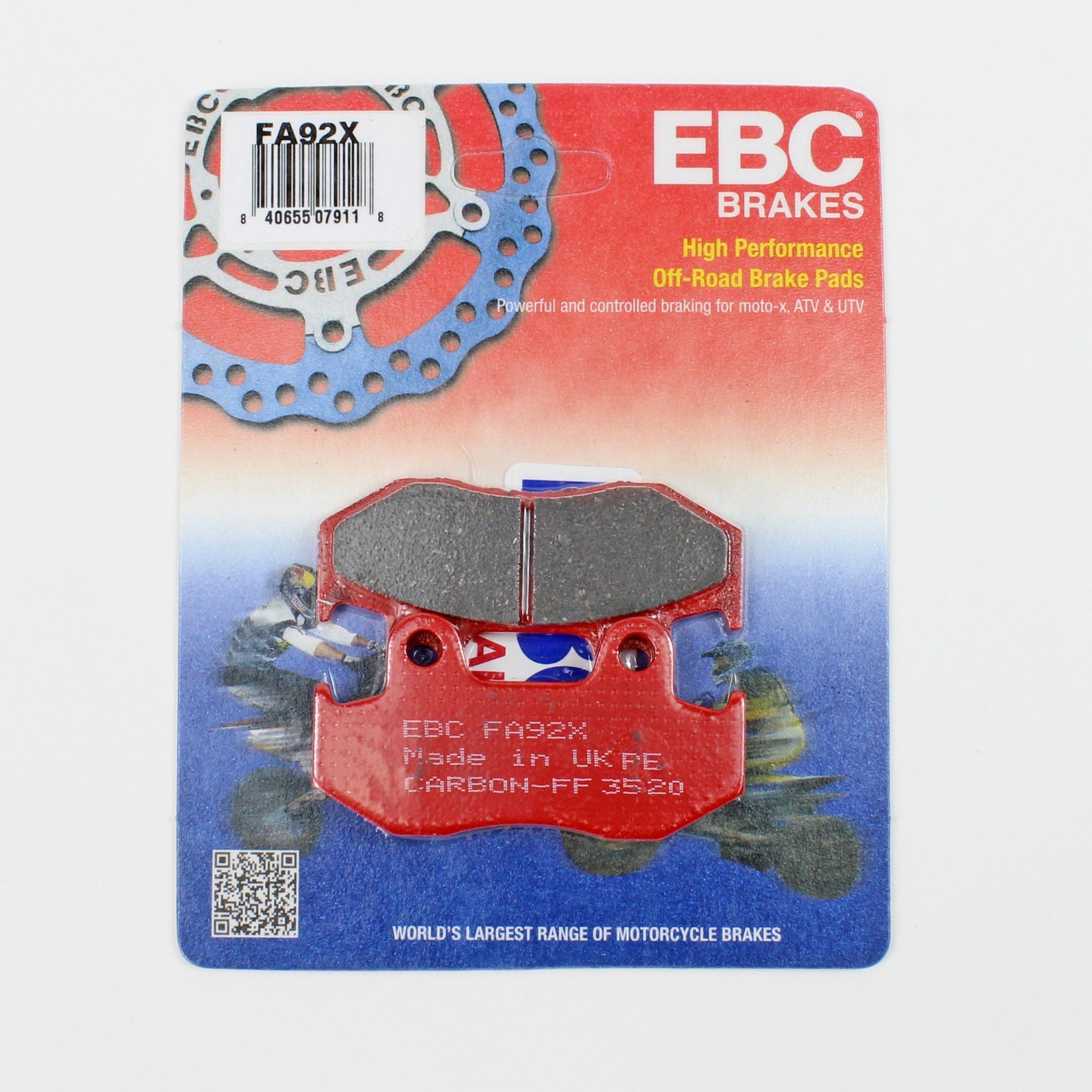 EBC Brake Pads Sintered X-Pads for 1986-1989 Honda FourTrax 250:TRX250R 2x4-Rear