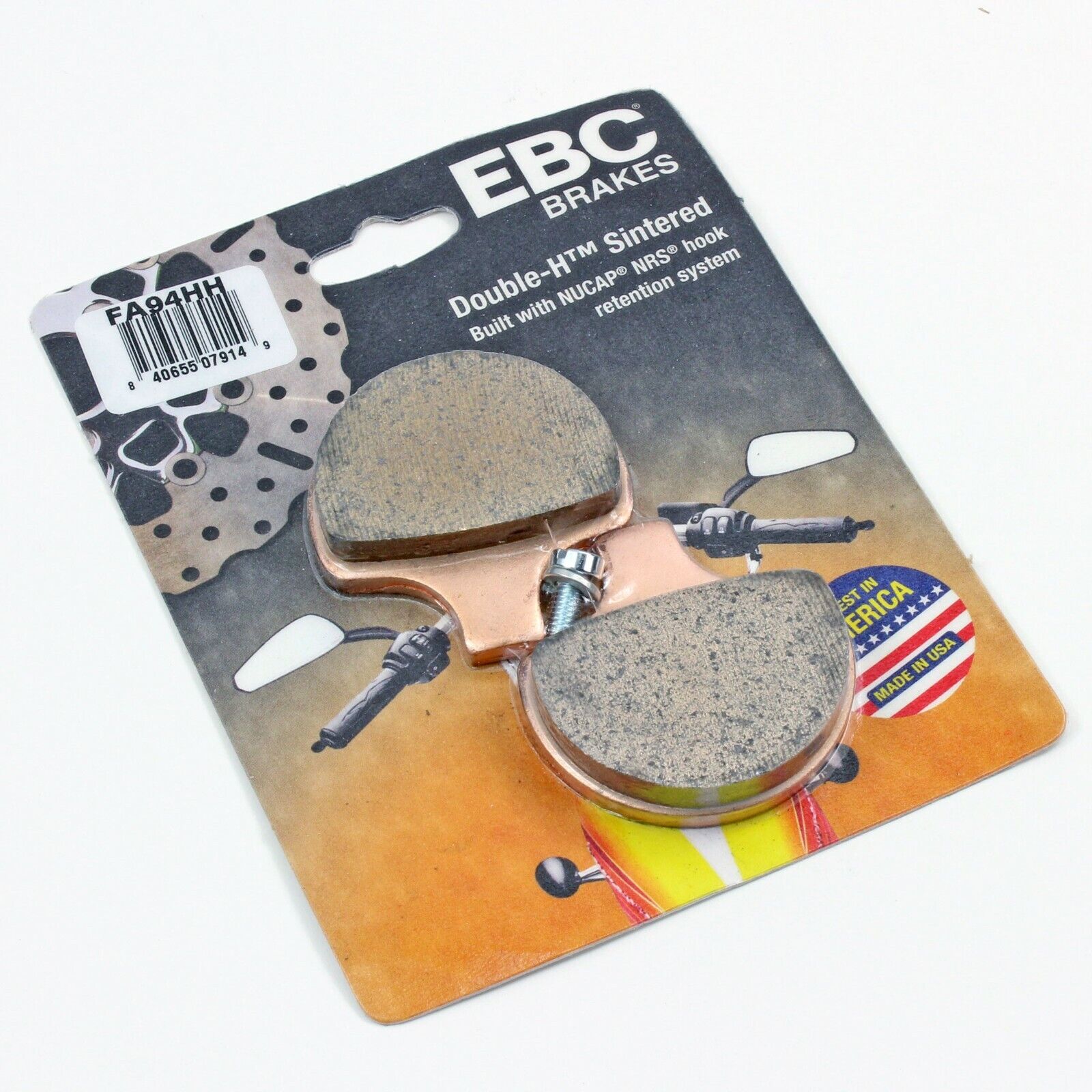 EBC Sintered Brake Pads for 1984-1999 Harley-Davidson Dyna:Super Glide FXD-Front