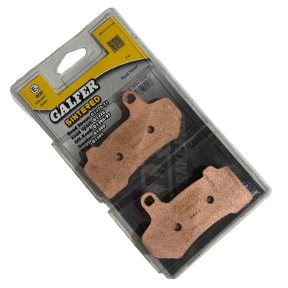 Galfer HH Sintered Ceramic Brake Pads for 2008-2009 Harley-Davidson Road Glide:FLTR-Front Rear