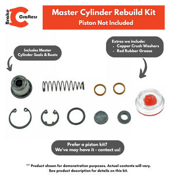 Brake Master Cylinder Rebuild Kit (no piston) for select Suzuki  models Front