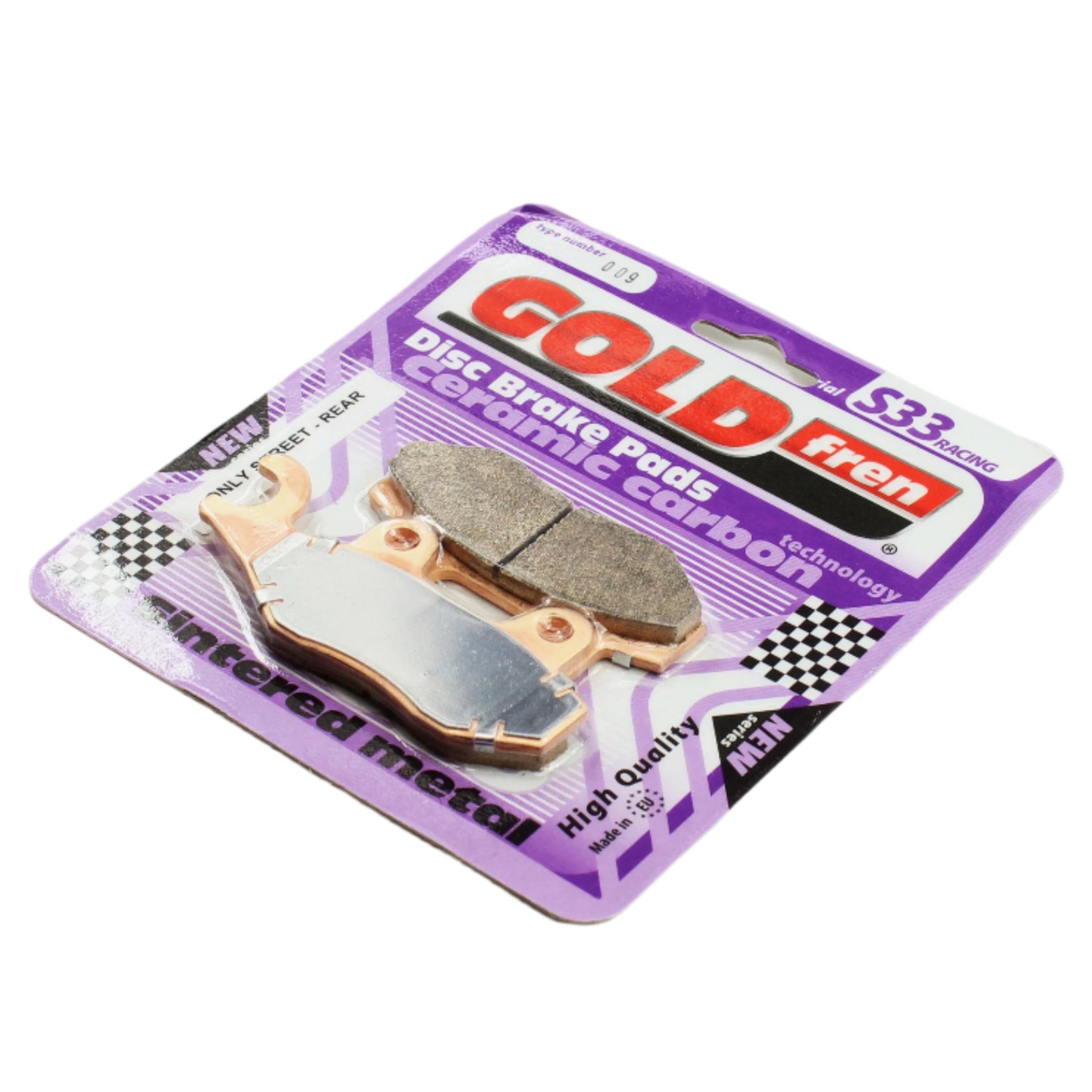 GoldFren Brake Pads S33 Ceramic Carbon  for 2000 Cagiva Gran Canyon:900-Front - 0