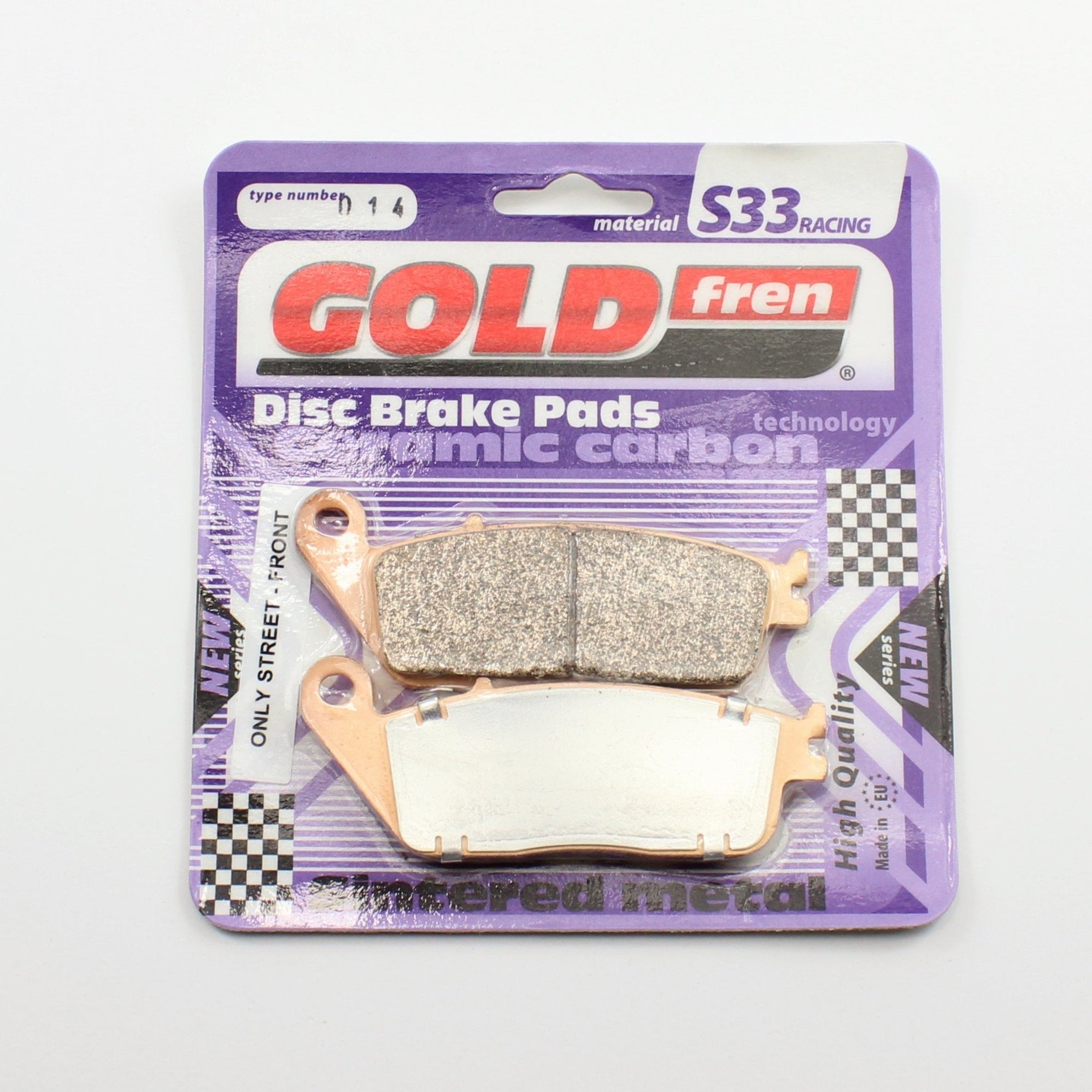 GoldFren Brake Pads S33 Ceramic for 1991-2002 Honda ST1100-Rear