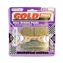 GoldFren Brake Pads S33 Ceramic Carbon for 1982-1983 Honda Goldwing 1100:GL1100I Interstate-Rear-1
