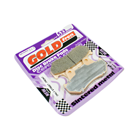 GoldFren Brake Pads S33 Ceramic Carbon for 1982 Honda CB900C:Custom-Rear - 0