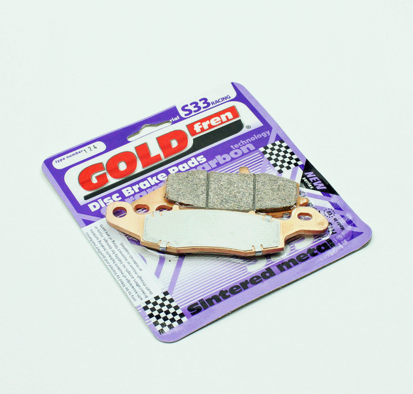 Brake Pad Set Two Racing Pads GoldFren S33-104 + S33-124 EBC FA229/FA231V