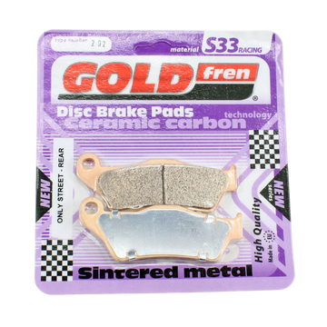 GoldFren Brake Pads S33 Ceramic Carbon  for 1994-2001 BMW R1100RT-Rear