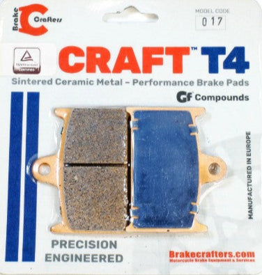 T4-017 Ceramic Brake Pads for Select Suzuki/Triumph/Yamaha Models EBC FA145 & FA236