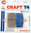 T4-017 Ceramic Brake Pads for Select Suzuki/Triumph/Yamaha Models EBC FA145 & FA236-1