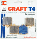 T4-177 Ceramic Brake Pads for Select Aprilia/Duc/Husq/KTM/MV Ag/ Triumph Models FA322/4HH-1