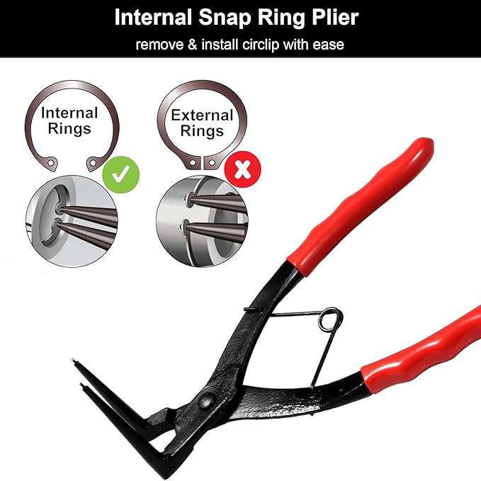 90 Degree Internal Long Nose Circlip Pliers