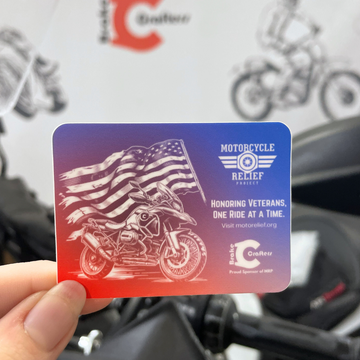 BrakeCrafters "Motorcycle Relief Project" Sticker - 2.71" x 2" - 0