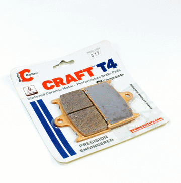 T4-017 Ceramic Brake Pads for Select Suzuki/Triumph/Yamaha Models EBC FA145 & FA236 - 0