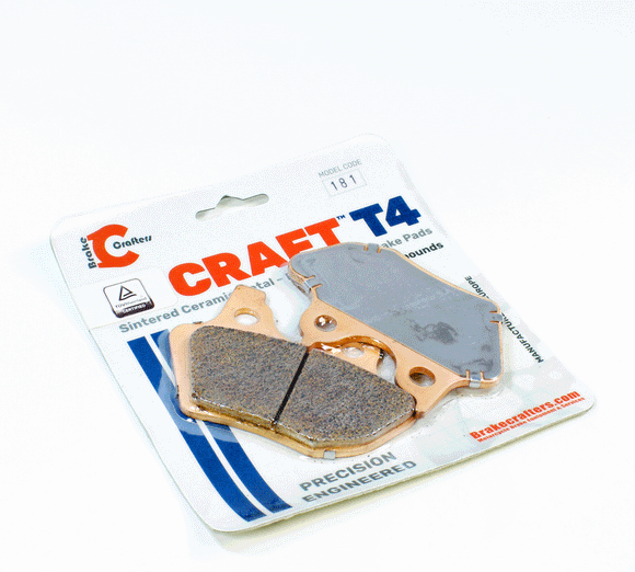 Brake Pads by Craft T4 for Harley-Davidson-Front & Rear