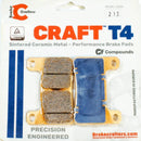 T4-213 Brake Pads by Craft T4 for Select Kawasaki & Suzuki Models EBC Equivalent: FA379HH-1