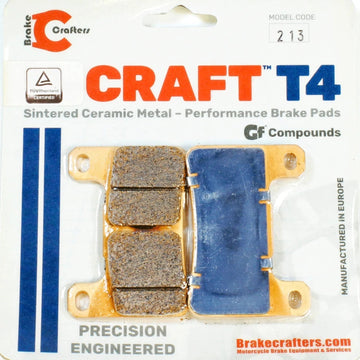 T4-213 Brake Pads by Craft T4 for Select Kawasaki & Suzuki Models EBC Equivalent: FA379HH