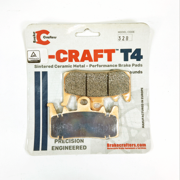 Brake Pads by Craft T4 for 2014 Aprilia Caponord 1200:Travel Pack-Front
