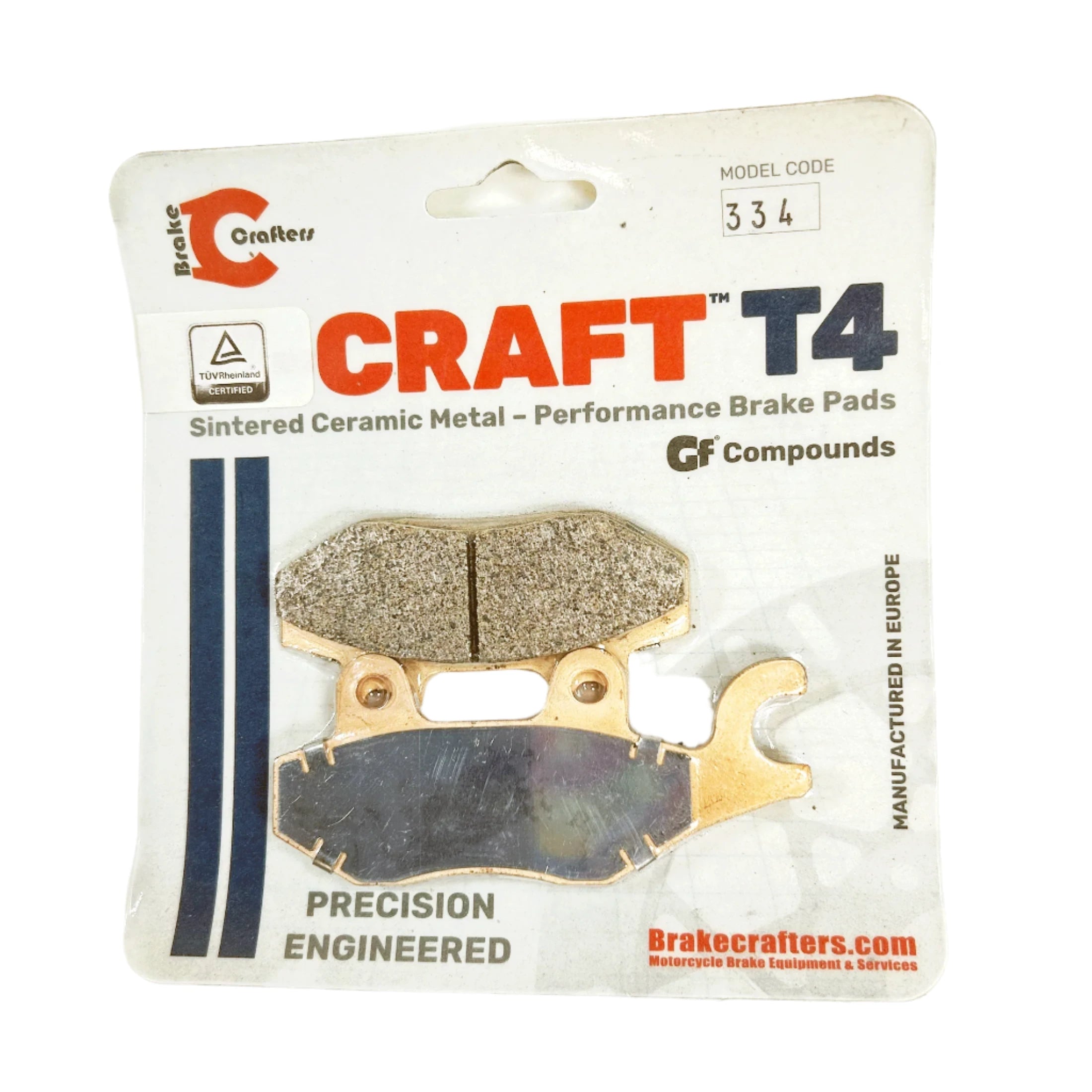 Brake Pads by Craft T4 for 2008-2022 Kawasaki KLR650-Front